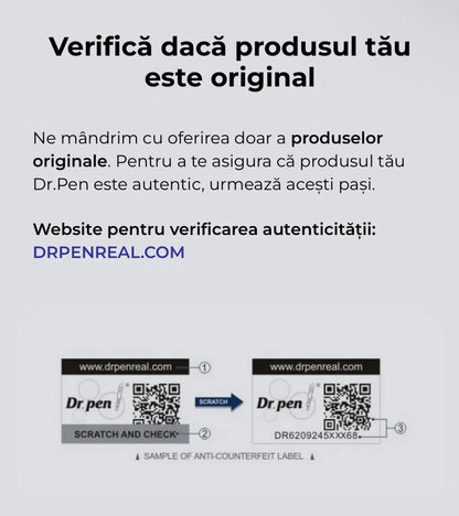 Dermapen Dr. Pen A11 – Microneedling Profesional Wireless cu 6 Viteze+2 Cartuse 18 Pins
